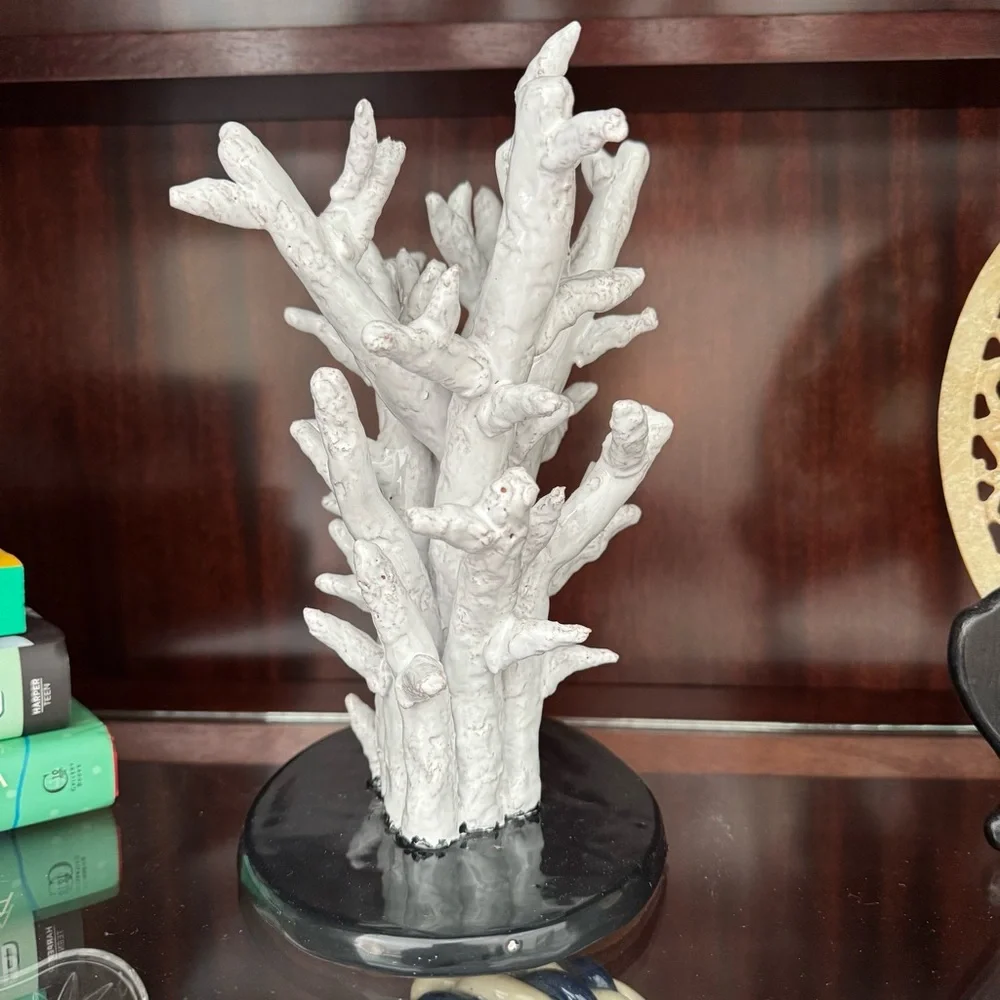 Abigails Italian Faux Coral Sculpture NWT Coastal Decor